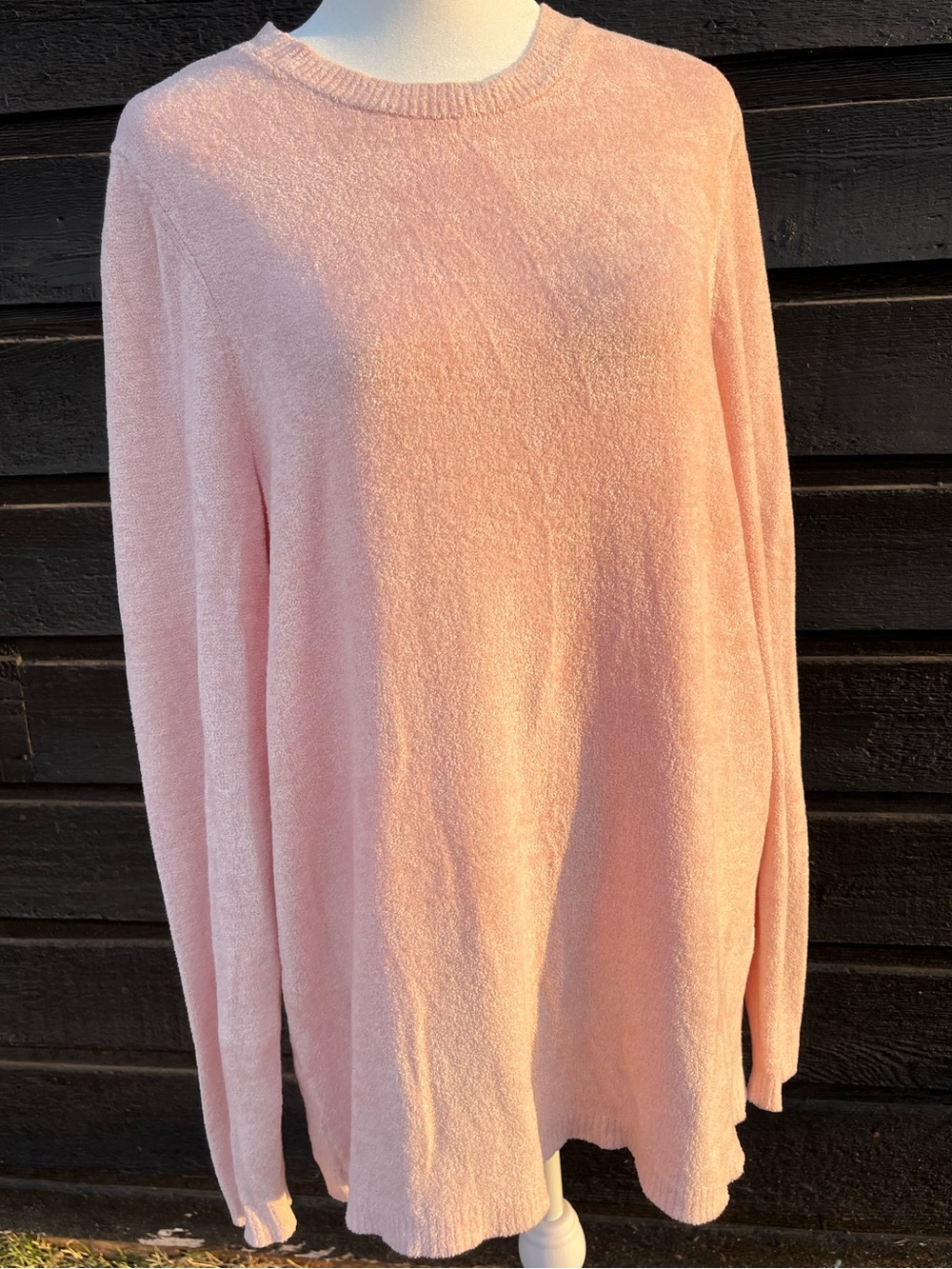 J. Jill Pale Pink Cozy Soft Crewneck Sweater
